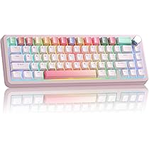 2点まとめてbon Amazon | YUNZII B68 65％ ワイヤレスメカニカルキーボード